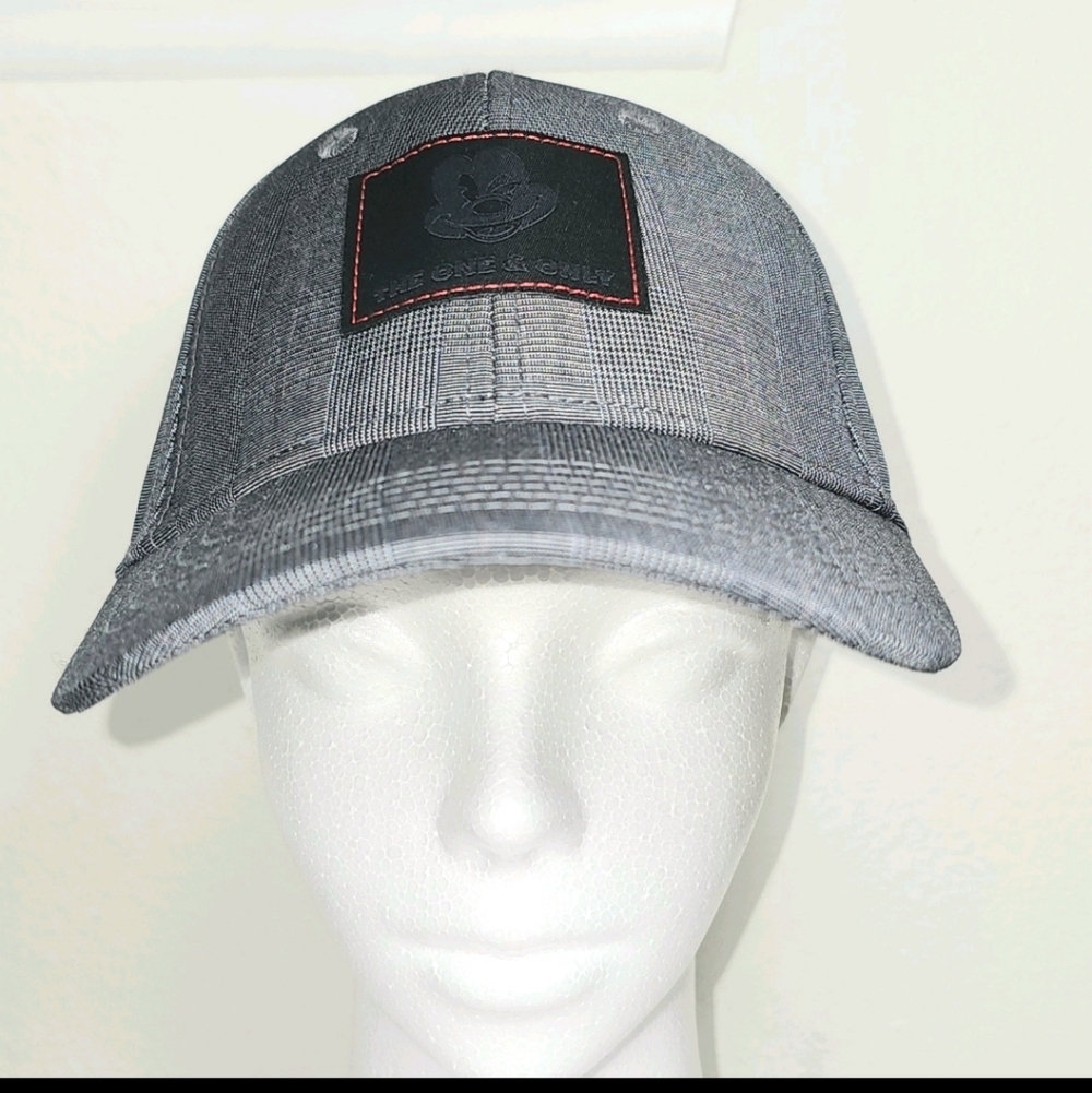 Disney Parks Plaid Gray Unisex Mickey Mouse The One And Only Baseball Cap Hat